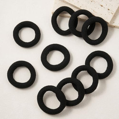 QIUTIMIY 10 Pcs No Damage Hair Ties Thick Hair Elastic Rubber Bands Hair Accessories Scrunchies Seamless for Women - color: Style 2