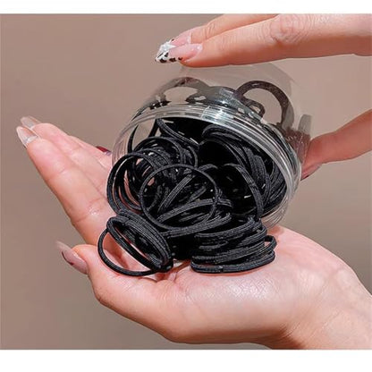 Colorful Hair Rings For Women High Flexibility Braided Ponytail Rings Sport Ready Mixed Hues Mixed Hair Elastics Set - color: strawberry