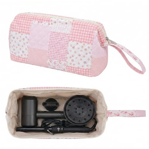 TeeYee Nylon Hair Tools Travel Bag for Dyson Airwrap Quilted Toiletry Bag | Travel Storage Bag for Shark Flexstyle/Curling Iron,Water-repellent,Wide-open,Well-structured,Heat-safe lining,001boho - color: Boho