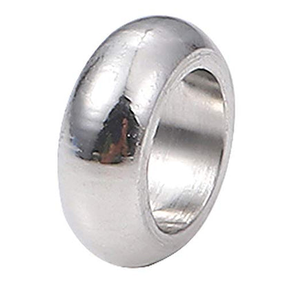 Stainless Steel Spacer Beads 5x2mm Rondelle Loose Charm Caps Beads for DIY Jewelry Making 100pcs with 3mm Hole - color: 5x2mm 3mm