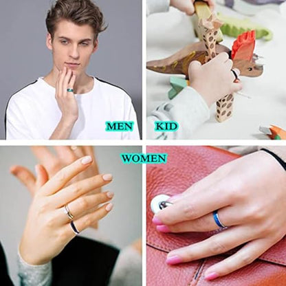 4pcs Stainless Steel Temperature Responsive Color Changing Rings for Men Women Mood Ring Fashion Forward and Innovative