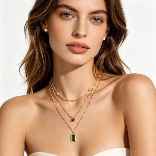 NEWITIN 49 Pieces Gold Jewelry Set for Women Fashion Costume Jewelry Gold Plated Necklace Bracelet Ring Earrings Set for Women - color: Gold Jewelry Set C