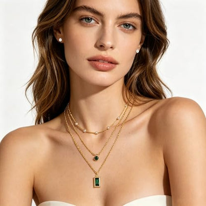 NEWITIN 49 Pieces Gold Jewelry Set for Women Fashion Costume Jewelry Gold Plated Necklace Bracelet Ring Earrings Set for Women - color: Gold Jewelry Set C