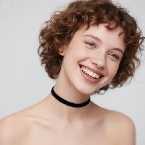 RareLove Classic Black Velvet 10mm Choker Necklace