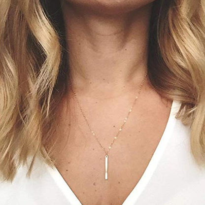 Turandoss Gold Layered Necklaces for Women - 14K Gold Plated Handmade Multilayer Bar Pearls Coin Disc Moon Butterfly Medallion Adjustable Dainty Layered Choker Necklaces for Women Jewelry - style: 4 Layered Necklace - Chain&Beads&Bar&Hammered Disc&Bar