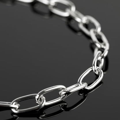 5 Meters Paperclip Chain for Jewelry Making Lightweight Aluminum Necklace Bracelet Chains for Women and Men Oval Link with Jewelry Findings - color: 8×16mm-Silver