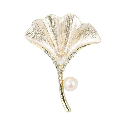 Brooch Pin for Women Rhinestone Peacock Crystal Delicate Animal Brooch Lapel Pins Girls Fashion Jewelry Gift for Christmas Brooch Birthday Jewelry Gift - style: silver Ginkgo