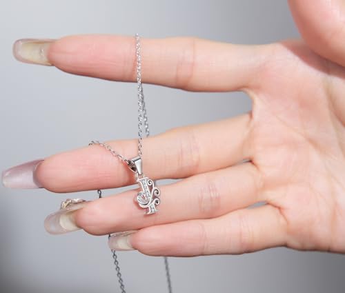 S925 Sterling Silver Initial Letter Necklaces for Women Dainty Letter Chain Necklace for Women Personalized Jewelry Gifts - style: I