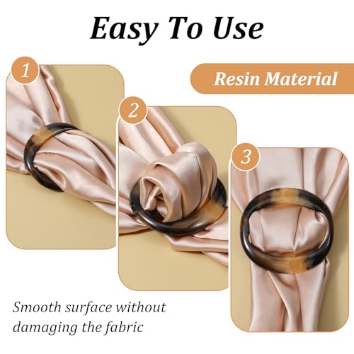 7pcs Tshirt Clip, Shirt Ties Clips for Women, Elegant Tshirt Ties Rings, Simple Resin Tshirts Clips For Women for The Side for Woman Girls, Buckles, Fasteners Sewing Supplies