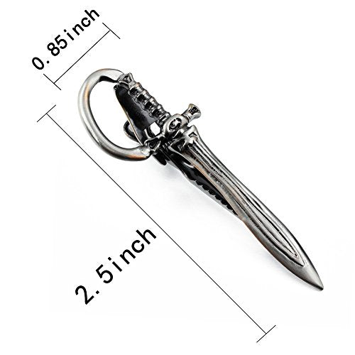 HAWSON 2 inch/ 2.2 inch Tie Clip for Men, Novelty Tie Bar Clip for Men and Boys, Interesting Tie Clip for Party - color: Dagger