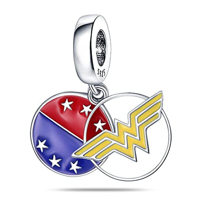 Pandach 925 Sterling Silver Charms Beads for Bracelets and Necklaces Butterfly and Headphones Pendants Clover Charms Jewelry Gift for Women - style: Charm National Micro