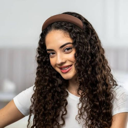 AIBFRID Headbands for Women Non Slip Padded Headband Trendy Cute Headbands for Women's Hair 0.8 Inch Comfortable Head Bands Hair Accessories 6PCS