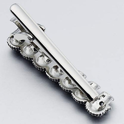 HAWSON 2 inch/ 2.2 inch Tie Clip for Men, Novelty Tie Bar Clip for Men and Boys, Interesting Tie Clip for Party - color: Black Skull