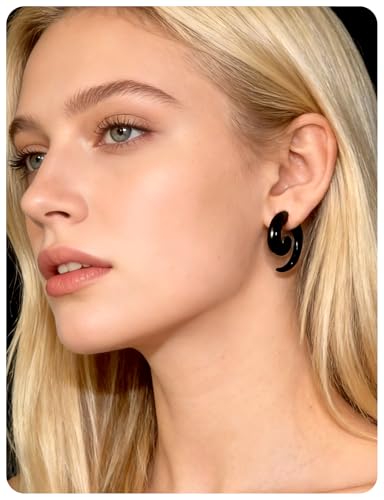 14-00G Ears Gauges Tunnels Plugs for Women Acrylic Spiral Snail Ear Gauge Septum Stretching Kit Earring Expander Stretcher Earrings Piercing Jewelry for Women Men - style: 2G Tapers