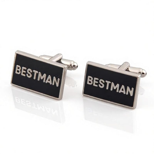 Wedding Cuff Links Mens, Wedding Cufflinks for Men, Black Cufflinks for Men, Silver Men’s Cuff links, Cufflinks Shirts for Men, Mens Cufflinks Dress Shirts Jewelry Gifts for Boys Dad Father from Bride - color: Wedding Cuff Links Mens K