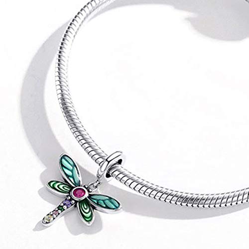 12pcs Mixed Silver Plated Colorful Enamel Alloy Beads Dangle Charms Fits for European Snake Chain Bracelet Necklace DIY Jewelry Making Supplies - color: Enamel Bracelets Beads