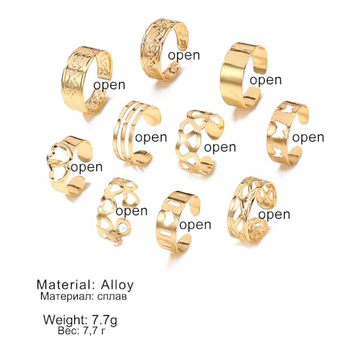 Toe Rings for Women Adjustable Toe Rings for Women Open Toe Ring Summer Beach Foot Jewelry - style: A - G
