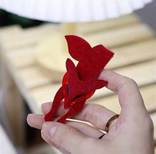 Fashion Fox Pin Brooch For Women Big Cute Acrylic Animals Brooch Lapel Pin Vintage Scarf Clip Female Jewelry
