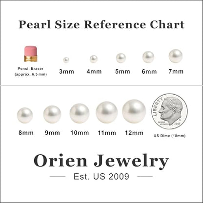 AAAA Black Japanese Akoya Cultured Pearl Pendant, Solitaire Style for Women, 14k White or Yellow Gold Plated Sterling Silver, 16-18" Box Chain, Gift Box & Certificate