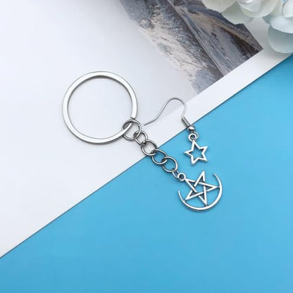 150pcs Alloy Ancient Silver Four Star Series Pendant Jewelry Making DIY Keychain Earrings Pendant Various Design Charms for Jewelry Making Bracelets Necklace (SN712) - color: SN712
