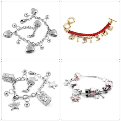 PATIKIL 50pcs Steel Bead Charm, Stainless Steel Ball Bracelet Charm Pendants Metal Round Beads Small Bulk for Jewelry Making - color: Gold Tone, size: 4mm
