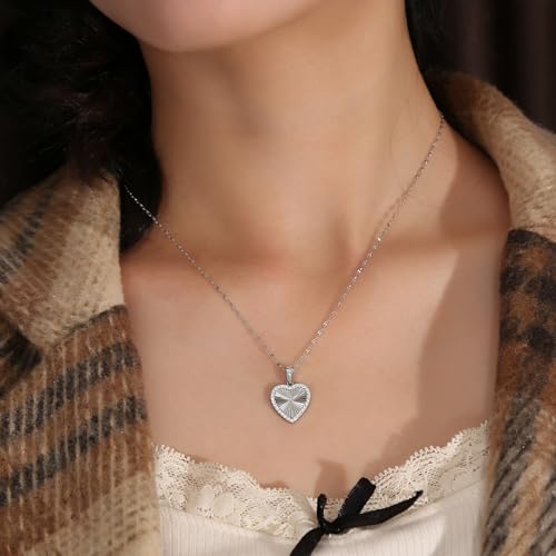 16 Inch Women's Pendant Necklace Chains - 5 Different Pendant Designs, Dainty Adjustable Chains(Gold/Silver) - color: silver