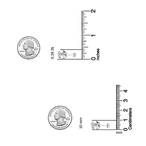 Charmsy 925 Sterling Silver Ball Post Stud Earrings for Women | Round Hammered Lightweight Disco Classic Ball Stud Earring for Women Teen | Sizes 3mm-11mm - style: 10mm-Hammered