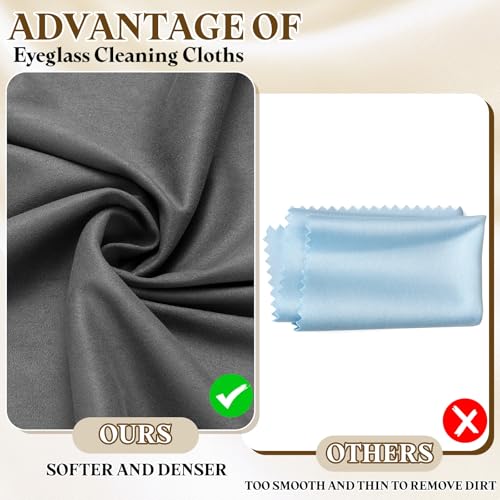 PATIKIL 3Pcs Soft Eyeglass Cloths, 15.8 x 15.8 Electronics Microfiber Cleaning Cloths Eyeglass Cleaning Fabric for Lens Wipes Glasses Cleaner Jewelry LCD Screens Cameras, Dark Gray - color: Dark Gray