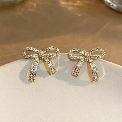 Bow Earrings Red Earrings for Women Dangle Cute Earrings Red Stuff Jewelry Outfits Accessories Gifts for Girls - color: B3:2 Paris bow earrings