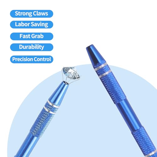 Jeweler’s Pick Up Tool Set – 4 Claw Sprinkle Pen, Piercing Ball Grabber Tool, Diamond Claw Tweezers (4pcs Stainless Steel for Jewelry, Nails, Craft, Cake Sprinkles, DIY Repair) - style: 4pcs
