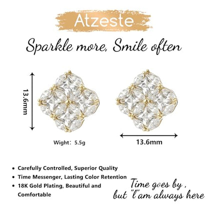 Shiny Gold Butterfly Earrings for Women | 14K Real Gold Plated Butterfly Earrings for Women, Dainty & Trendy Butterfly Stud Earrings for Fashion Jewelry Gifts - color: AZ34
