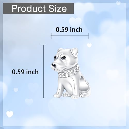 925 Sterling Silver Charms fits Bracelets and Necklace Pendant Bead Charms Jewelry Gift for Women Family Friends - style: Dog Charm