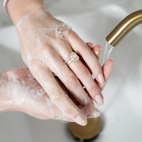 Shinery Jewelry Wash - Jewelry Cleaner Hand Wash Solution, Plant-Based Ring Cleaner Safe All Metals Stones, No Removing Jewelry, Made in the USA - 2 Pack