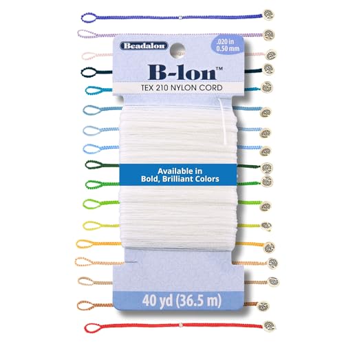 Beadalon B-LON Cord, TEX 210, 0.50 mm, Orchid, 40 yd - size: 40 yd, style: Orchid