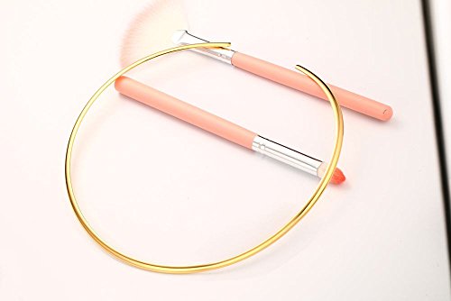 Mealguet Jewelry Fashion Trendy Must-Have Stainless Steel Gold Plated Metal Plain Cuff Collar Chocker Necklace for Women