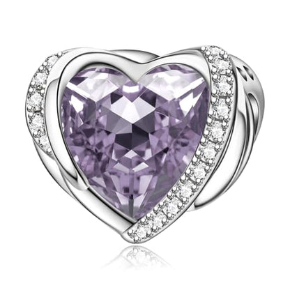 LaMenars 925 Sterling Silver Charms for Pandora Bracelets & Necklaces | Bead Charms Birthday Holiday Jewelry Gifts For Women - color: June Birthstone