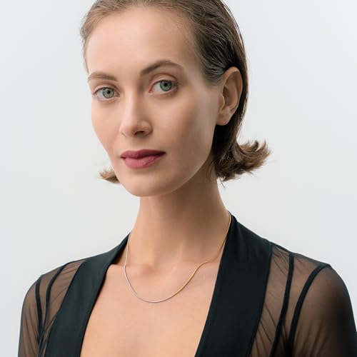 Waterproof Mixed Metal Necklace | Waterproof Jewelry | 18K Gold Plated | Modern PVD coating | Two Tone Necklace | Snake Chain Gold and Silver | Necklace Chain | Dainty Jewelry