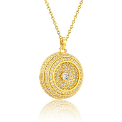 Ahiller Women's Necklace, Dainty Pendant Choker, Adjustable Chain | Heart Initial & Round Pendants, Daily Necklace,17-21" Adjustable Necklaces, Trendy Minimalist Jewelry, Stainless Steel Chain - color: XW-Gold, style: Other Shapes - Multi-Color