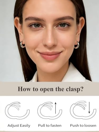 Chunky Small Hoop Earrings for Women 14mm/16mm/19mm Stainless Steel Huggie Earrings Everyday Jewelry Gift for Wife Mom, with Gift Box - color: Gold 16mm