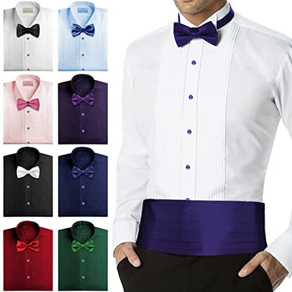 HAWSON Crystal Shirt Studs for Men's Tuxedo Shirt, Tuxedo Buttons for Birthday Wedding Party Christmas. - color: Tanzanite