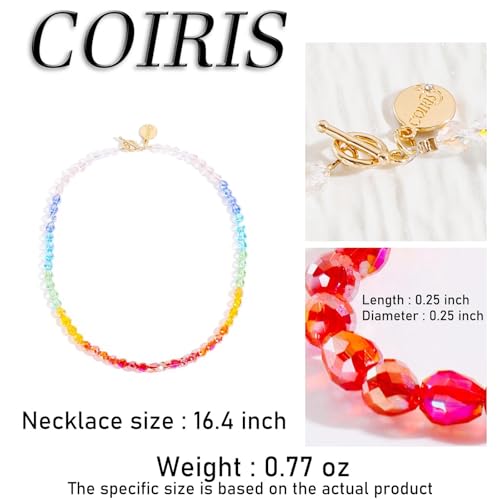 Coiris 3 Layers Illusion Wire Beaded Statement 19.5" Necklace for Women - color: N0160-C