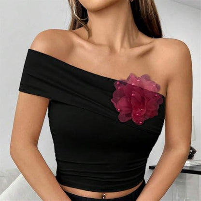13cm/5in Beaded Mesh Flower Brooch Pin for Women Girls Dainty Round Shell Pearl Ball Beads Camellia Peony Flowers Brooches Lapel Hair Pins Elegant Wedding Anniversary Accessories Jewelry - color: Wine Red