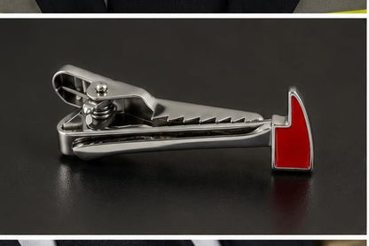 Hero's Pride Fire Axe Tie Bar - Nickel - 40mm - color: Metallic
