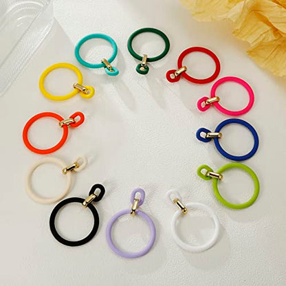 RUOFFETA Acrylic Rectangle Earrings, Fashion Acrylic Square/Oval/Hoop Statement Drop Earrings for Women - color: Black Hoop