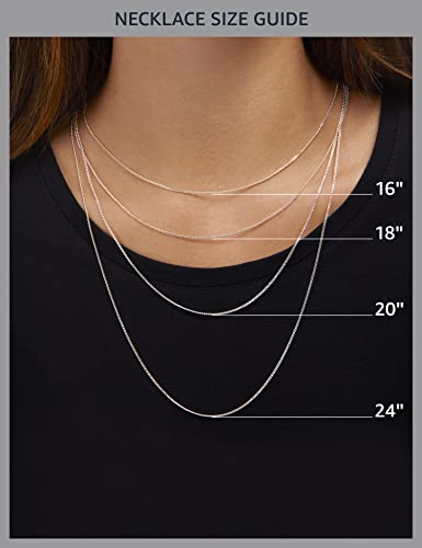Amazon Essentials 14K Gold Plated Paperclip Chain Necklace - color: Silver, size: 24"