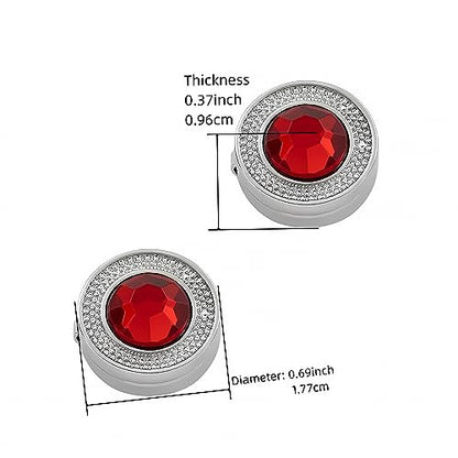 Mens Button Covers Tuxedo Shirt Cufflinks Alternative | Fake cufflinks and alternative fashion jewelry accessories for mens formal business dress shirts suits and groomsmen - color: H Silvery red