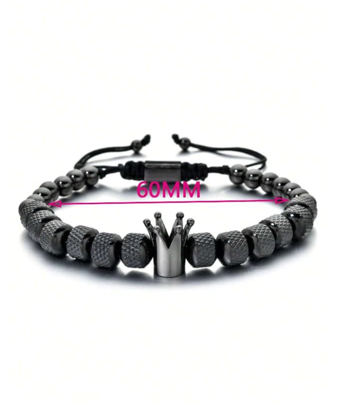Vintage Stackable Bead Bracelet Set For Men Women Handmade Bohemian Style Multilayer Adjustable Elastic Bead Bracelet Fashion Punk Jewerly Gift - style: Style 9