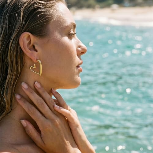 Gold Plated Dangle Earrings Dainty Silver Drop Earring Trendy Long Dangling Wedding Bridesmaid Hoop Diamond Crystal Cute Earring Prom Jewelry Graduation Gifts for Women - color: gold 1