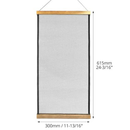 QWORK Earring Organizer Hanging Mesh, 2 Pack Wall Jewelry Organizer Necklaces Holder Rack for Earrings, Bracelets, Rings, Girls Hair Clips Hanger