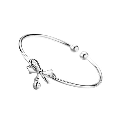 925 Sterling Silver Bracelet Plated Cuff Bangle Bracelet Fashionable Multi-layer Cross Wire Bangle Bracelet Open Adjustable Wide Cuff Bracelet for Teen Girls Fashion Jewelry - color: 14